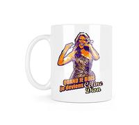 Mug tasse céramique à message - Blanc - Cadeau célébrité - Illustration Quand je bois je deviens céline dion - ref4105 - France