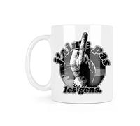 Mug tasse céramique à message - Blanc - Cadeau cinéma humour - Addams la chose J'aime pas les gens - ref4650 - France