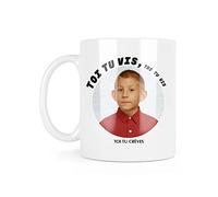 Mug tasse céramique à message - Blanc - Cadeau Série - Dewey toi tu vis toi tu vis toi tu crèves - ref4038 - France