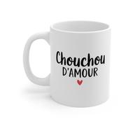 Mug Tasse Couple Chouchou d'Amour - Tasse Romantique et Adorable - Idée Cadeau pour les Proches