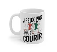 Mug Tasse Drôle""J'peux Pas, J'vais Courir"" - Idée cadeau Humoristique Pour Les Passionnés de Running