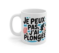 Mug Tasse Je Peux Pas, J'Ai Plongée -Idée Cadeau pour Les Passionnés des Fonds Marins Taille 11oz
