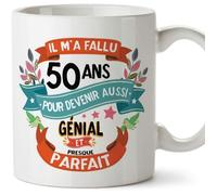 Mug - Tasse Joyeux 50 Anniversaire - Il m'a Fallu 50 Ans pour Devenir Aussi Génial et Presque Parfait 1