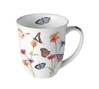 Ambiente Tasse en Porcelaine Fine jardin des papillons
