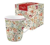 Mug, tasse porcelaine Art de la table thé café 275 ml Easy Life WILLIAM MORRIS NATURAL