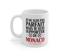 Mug Tasse Supporter de Monaco Idée Cadeau Foot Drôle ASM Pas Parfait Mais Fan de l’AS Monaco