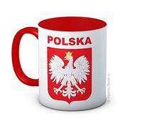 mug-tastic Polska Poland Tasse à café en céramique Motif football