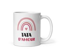 Mug tata d'amour arc-en-ciel tasse tata tante femme