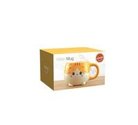 Winkee Mug Tête de chat – Tasse à café et à thé mignonne – Multicolore G