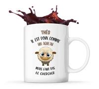 Mug Théo Doux Comme Un Agneau Tasse Cadeau Anniversaire Noël