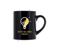 Mug Thermique - THE CONCEPT FACTORY - 30cl - Noir - Change de couleur - 3 modèles disponibles