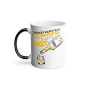 Mug Thermo-réactif Tasse Magique - Booze - Money Can't Buy Happiness Whiskey Party - 325 ml