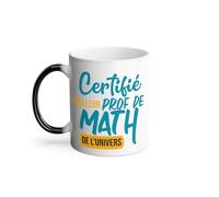 Mug Thermo-réactif Tasse Magique - Certifié meilleur prof de Math de l'univers Professeur College Lycee Mathematiques - 325 ml
