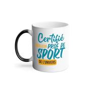 Mug Thermo-réactif Tasse Magique - Certifié meilleur Prof de Sport de l'univers - 325 ml