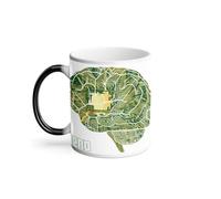 Mug Thermo-réactif Tasse Magique - Cerveau en Circuit imprimé Nerd - 325 ml