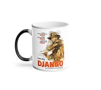 Mug Thermo-réactif Tasse Magique - Django Vieille Affiche de Film Rétro Poster Cinéma Vintage Western - 325 ml