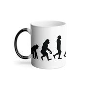 Mug Thermo-réactif Tasse Magique - Evolution Motocross Motard Moto Dirt Bike - 325 ml