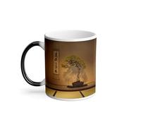Mug Thermo-réactif Tasse Magique - Interieur Japonais Bonsai Tatami Decoration Minimalisme Art - 325 ml