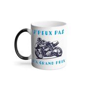 Mug Thermo-réactif Tasse Magique - J'Peux Pas Y'a Grand Prix Moto Course Mécanique GP - 325 ml