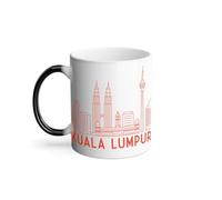 Mug Thermo-réactif Tasse Magique - Kuala Lumpur Minimalist Malaisie Culture Architecture Ville - 325 ml