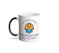 Mug Thermo-réactif Tasse Magique - La Meilleure Ingénieure du Monde Etudiante Informatique Génie Civil - 325 ml