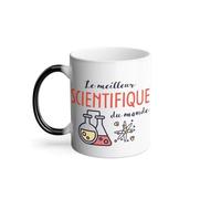 Mug Thermo-réactif Tasse Magique - Le Meilleur Scientifique du Monde Science Physique Mathématique Biologie Einstein - 325 ml