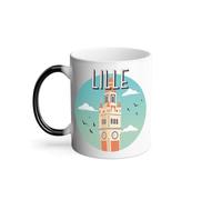 Mug Thermo-réactif Tasse Magique - Lille Le Clocher France Ville Monument Tourisme - 325 ml