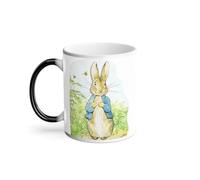 Mug Thermo-réactif Tasse Magique - Petter Rabbit Dans Son Jardin Pierre Lapin Illustration Enfant Beatrice Potter - 325 ml