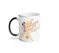 Mug Thermo-réactif Tasse Magique - Pin Up Love Rétro Original Vintage - 325 ml