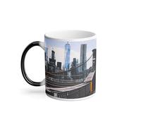 Mug Thermo-réactif Tasse Magique - Pont de Brooklyn Accès Piétons Grattes-ciel New-York USA - 325 ml