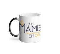 Mug Thermo-réactif Tasse Magique - Une Mamie en Or Grand-Mère Amour Famille - 325 ml
