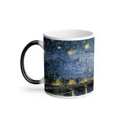 Mug Thermo-réactif Tasse Magique - Van Gogh Nuit Etoilees Sur le Rhone Peinture - 325 ml