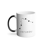 Mug Thermo-réactif Tasse Magique - Verseau Etoile Signe Astrologie Constellation Minimaliste - 325 ml