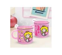 Mug Thermoréactif - - Princesse Peach - 350ml - Porcelaine - Rose