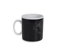 AltoBuy Mug thermoreactif XXL 70 cl en céramique Noire avec Carte du Monde