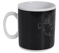 AltoBuy Mug thermoreactif XXL 70 cl en céramique Noire avec Carte du Monde