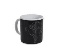 THE CONCEPT FACTORY, KA0387, Mug XXL thermoreactif en céramique, Design élégant et Moderne, idéal pour café, thé ou Soupe, capacité 70cl, Couleur Noire Taille : XXL, Couleur : Noir