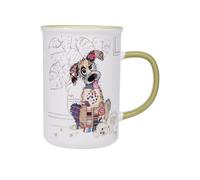 KIUB Grand mug avec des animaux - motif chien gentil - matière porcelaine fine - contenance 360ML