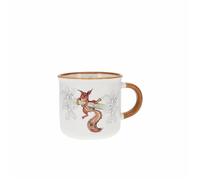 Mug timbale expresso Ecureuil Kiub Kook - blanc/orange - 125 ml