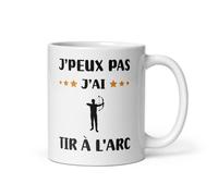 Mug tir à l'arc je peux pas j'ai tir à l'arc archer tasse tir à l'arc humour