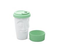 Mug de transport en Porcelaine TASSEN avec bague en silicone Mint - 400ml - Fabriqué en Allemagne