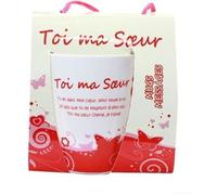 Mug - Toi Ma Sœur - Blanc - Porcelaine - Compatible lave-vaisselle - Rond
