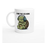 Mug Tortue Humour Animal Grincheux J'aime pas les gens