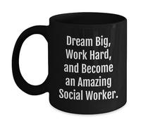 Mug Travailleur Social Tasses Ã Expresso 330Ml | Mug à café Personnalisable Élégant Mug Cadeau pour Anniversaire Pause café Travail