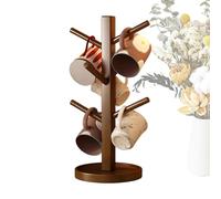 Mug Tree Stand, Cup Holder Organizer, 12.2x5.12 Inches Coffee Storage Unit for Stable Base, Mug Display Rack with Space Saving Design, Kitchen Organizer with Modern Style, Cup Holder for Cafe Home
