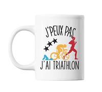 Mug Triathlon j'peux pas Blanc