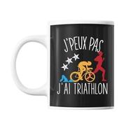Mug Triathlon J'peux Pas Noir Tasse Cadeau Personnalisé
