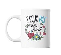Mug Tricot j'peux pas Blanc