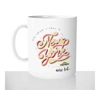 Mug Un Jour J'irai à New York Avec Toi - Tasse Cadeau Personnalisé - Idée Cadeau Saint-Valentin Amour Amie Voyage Vacances