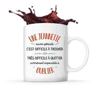 Mug Une Jeannette Aussi Géniale Tasse Cadeau Prénom Surnom Nom De Famille Anniversaire Noël